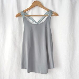 Under Armour | Women's Gray Loose Fit Criss-Cross Tank Top | US LG